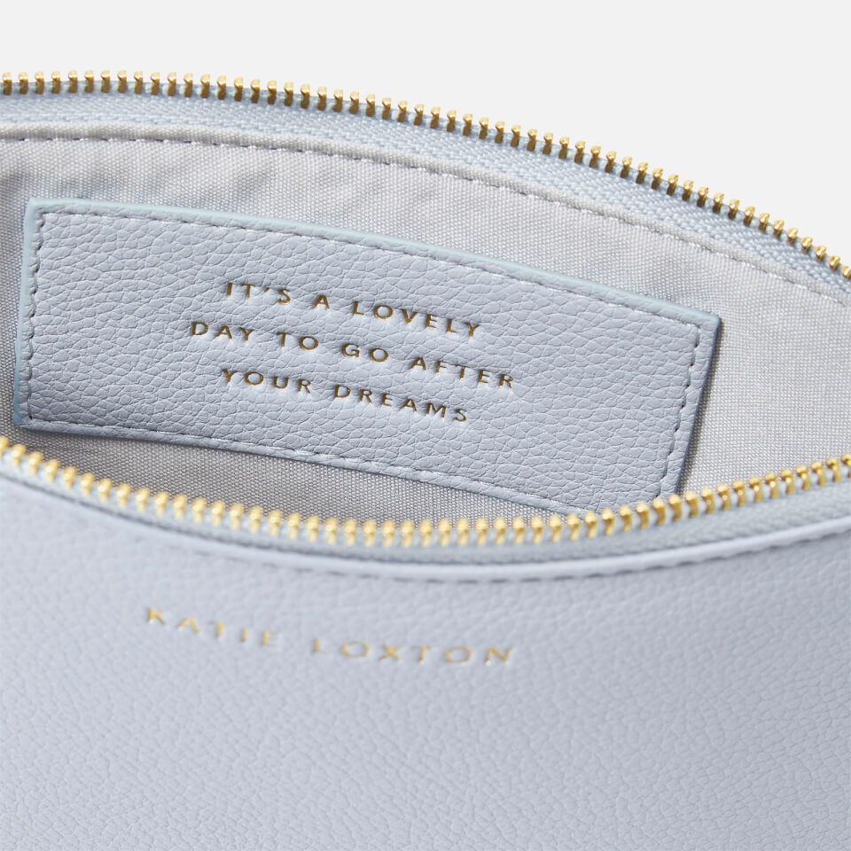 Katie Loxton Women's Lovely Day To Go After Your Dreams Pouch - Light Blue