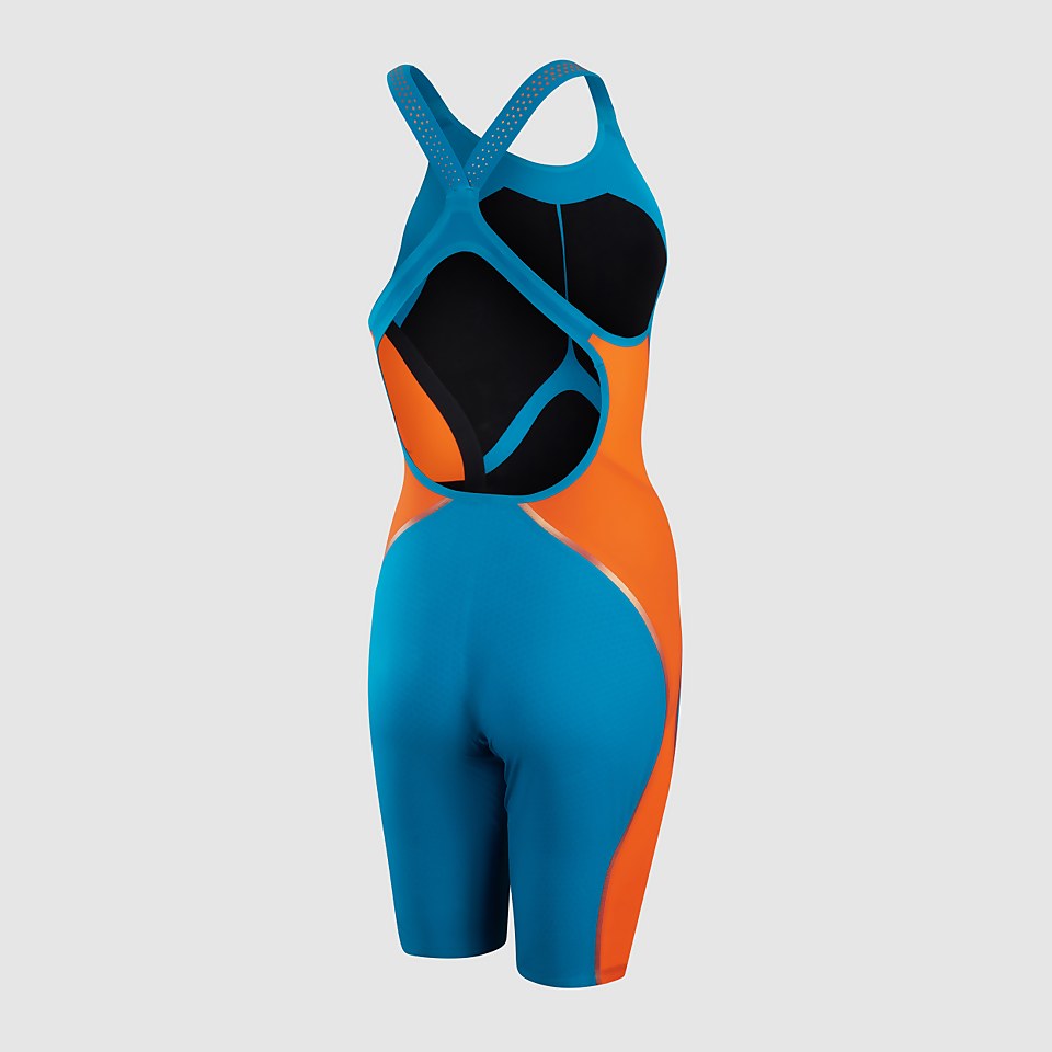 Combinaison Femme Fastskin LZR Pure Intent Dos ouvert Bleu/Orange