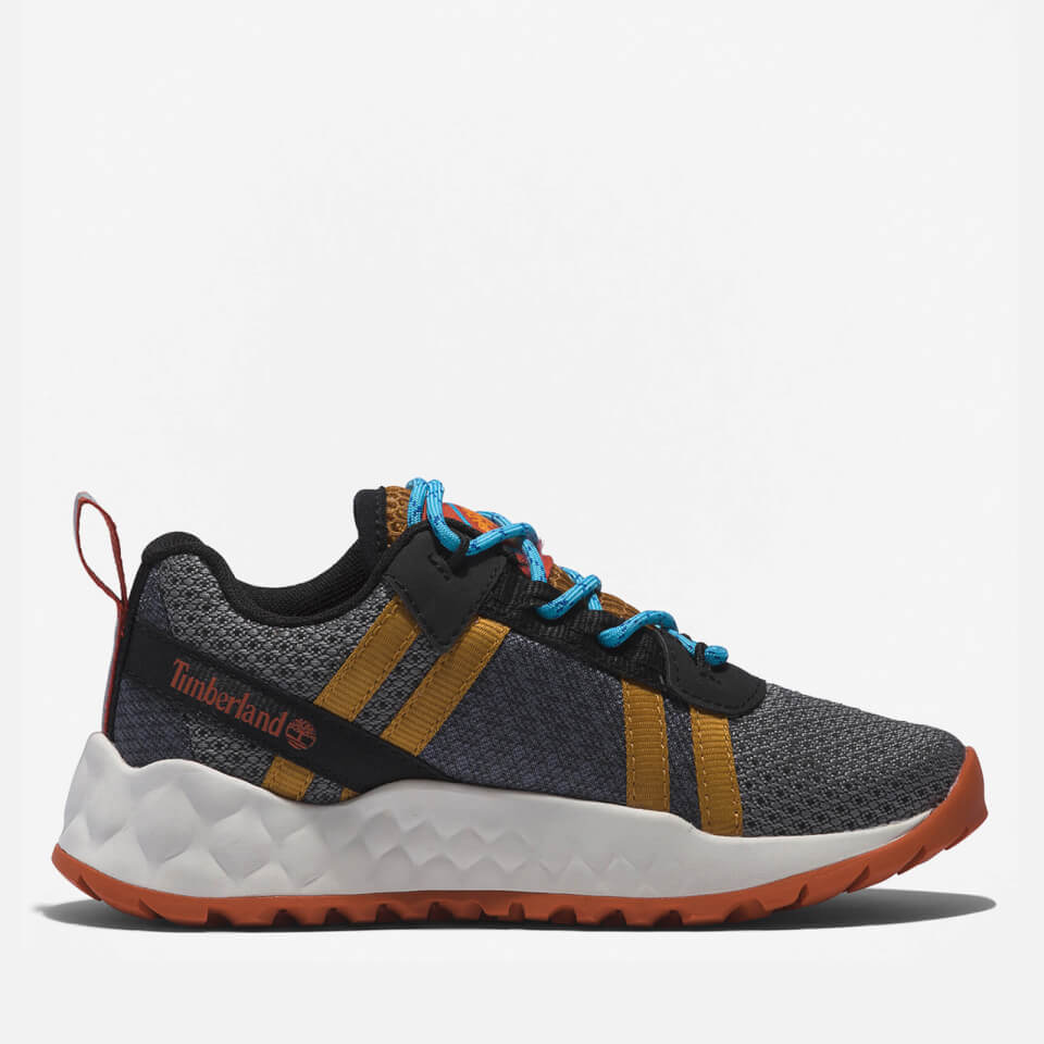 Timberland Youth Solar Wave LT Low Trainers - Medium Grey Mesh