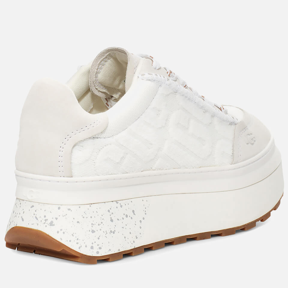 UGG Women's Marin Lace Logo Flatform Trainers - White | FREE UK Delivery |  Allsole