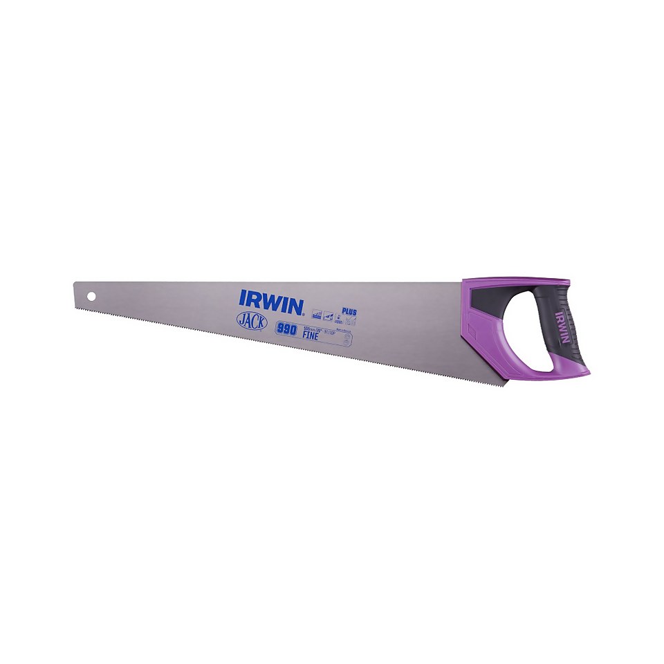 IRWIN Jack PLUS 990 Fine Finish Handsaw 20 inch 9 TPI (2028297)