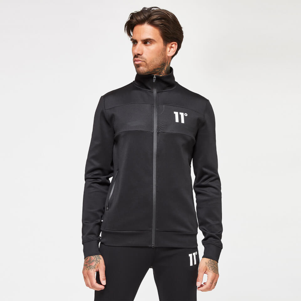 11 Degrees Men s Cut Sew Track Top Black 11 Degrees