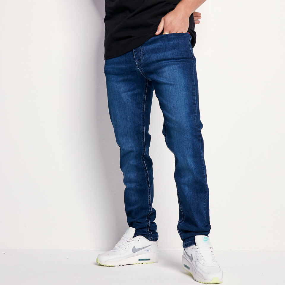 Sustainable Slim Fit Denim Jeans – Mid Blue Wash | 11 Degrees