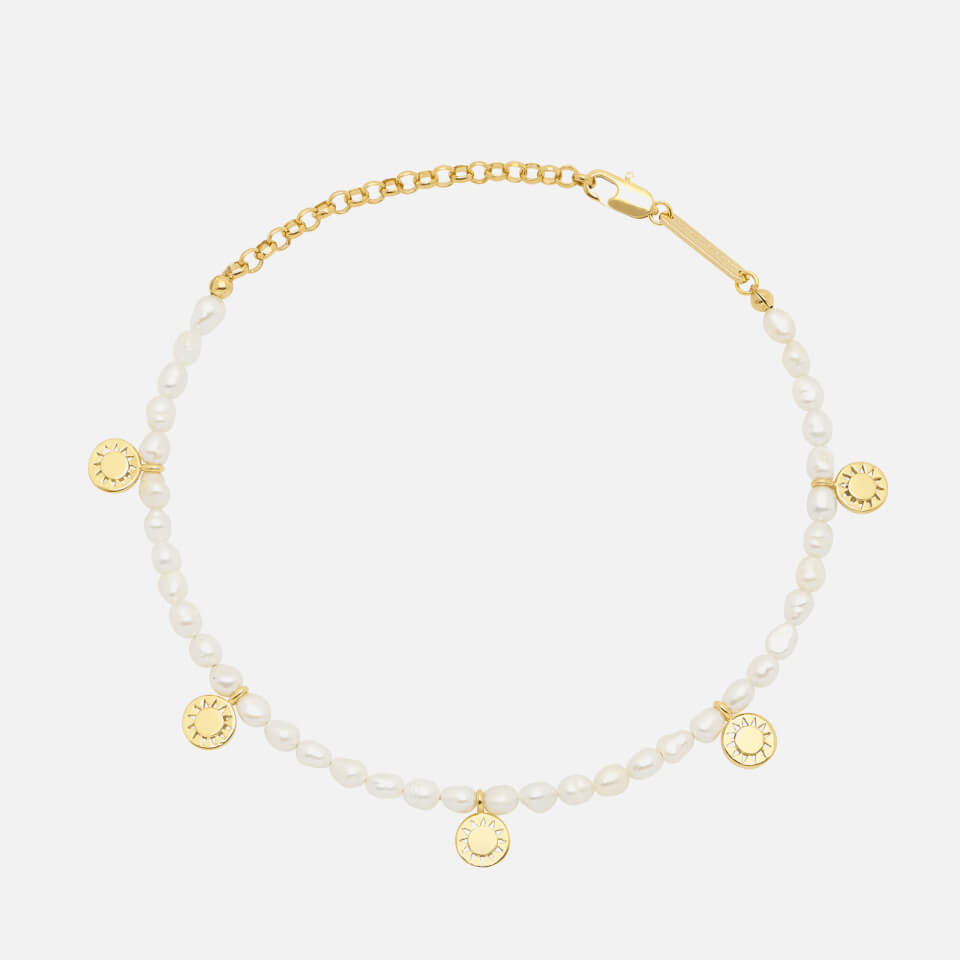 Estella Bartlett Women's Pearl Sun Charm Bracelet - Cream