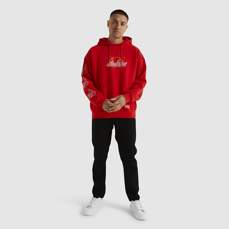 Men's ellesse x Misfits Supersonic Hoody Red