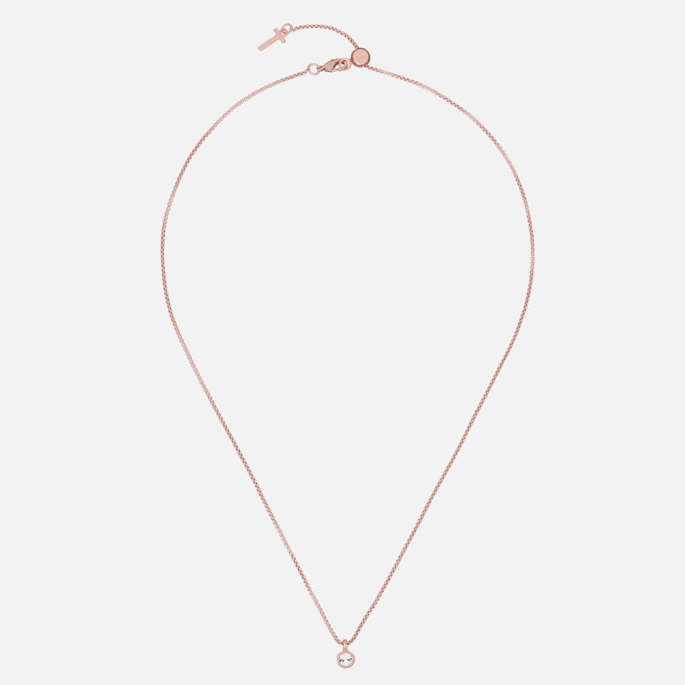 Ted Baker Women's Sininaa Crystal Pendant - Rose Gold Tone/Clear Crystal