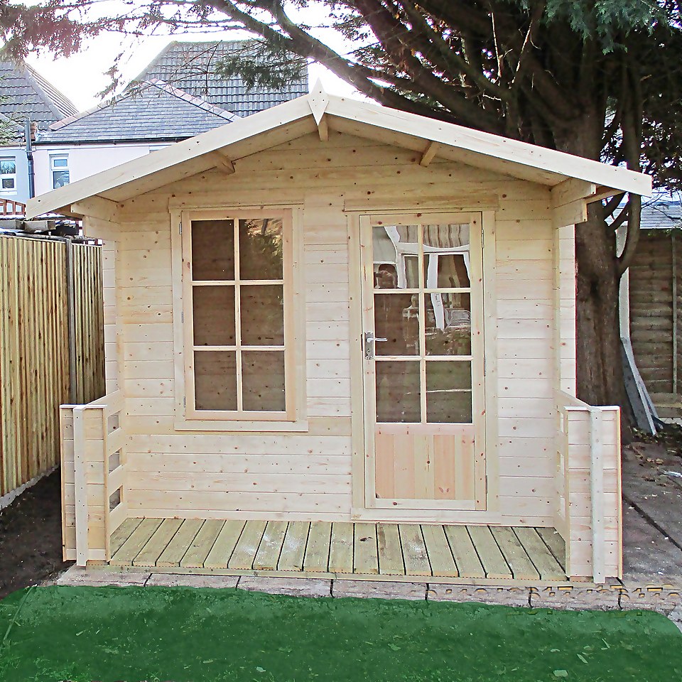 Shire 7 x 7ft Maulden Log Cabin - Including Installation