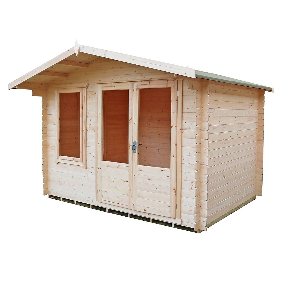 Shire 11 x 8ft Berryfield Log Cabin - Including Installation