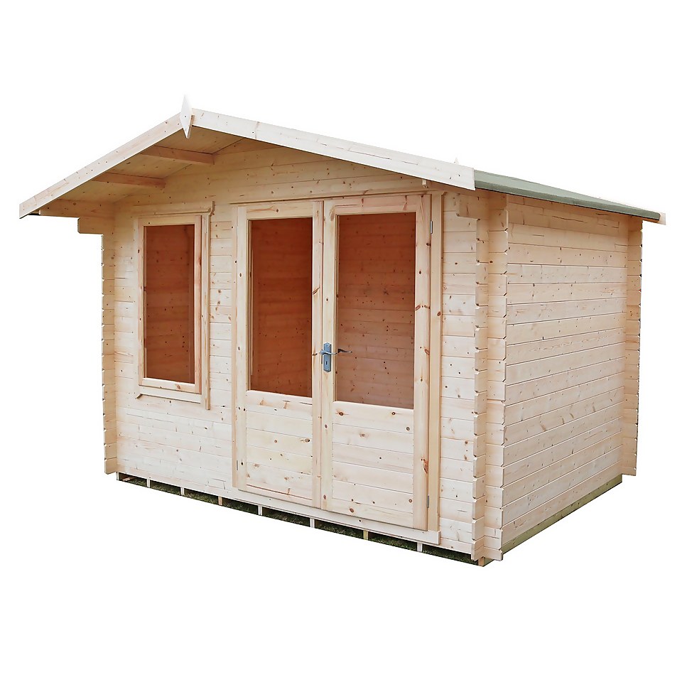 Shire 11 x 10ft Berryfield Log Cabin - Including Installation