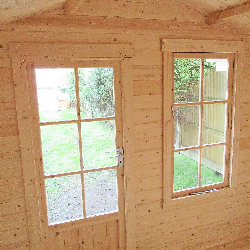 Shire 9 x 9ft Maulden Log Cabin