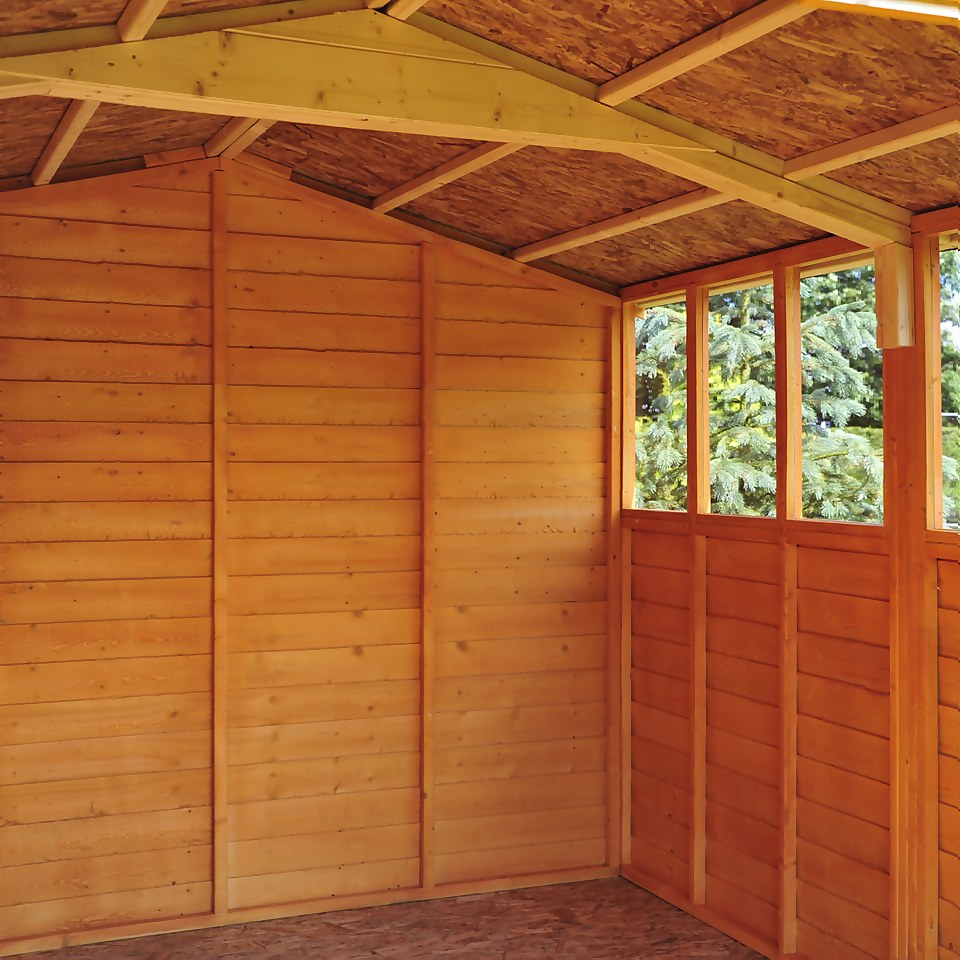 Shire 10 x 10ft Double Door Overlap Garden Shed - Including Installation