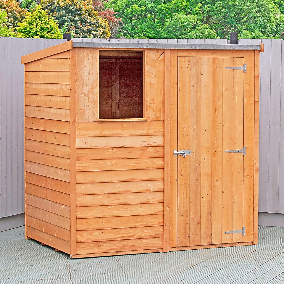 Shire 6x4ft Overlap Pent Garden Shed