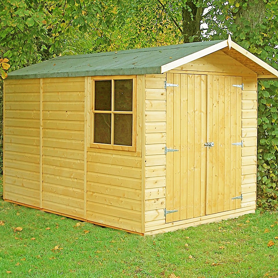 Shire 7 x 10ft Guernsey Double Door Garden Shed - Including Installation