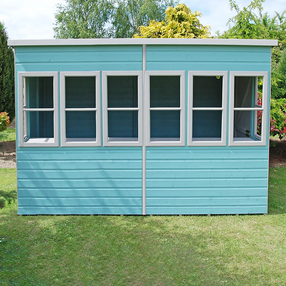 Shire 10 x 6ft Sun Pent Shed - Including Installation