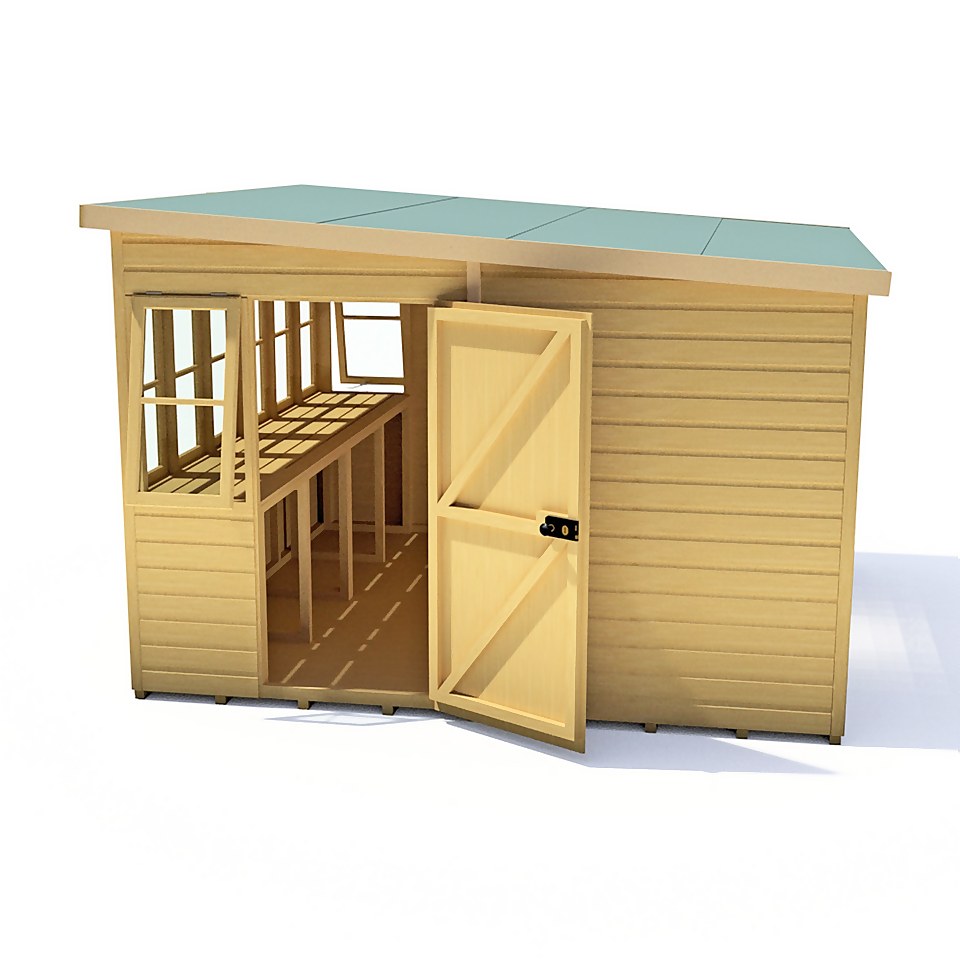 Shire 10 x 10ft Sun Pent Shed