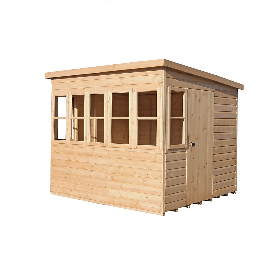 Shire 8 x 6ft Sun Pent Shed