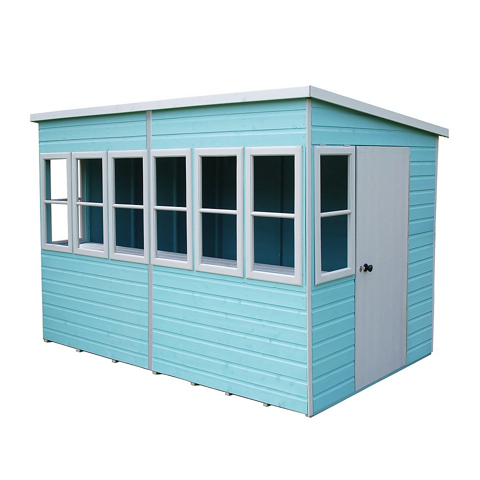 Shire 10 x 8ft Sun Pent Shed - Including Installation