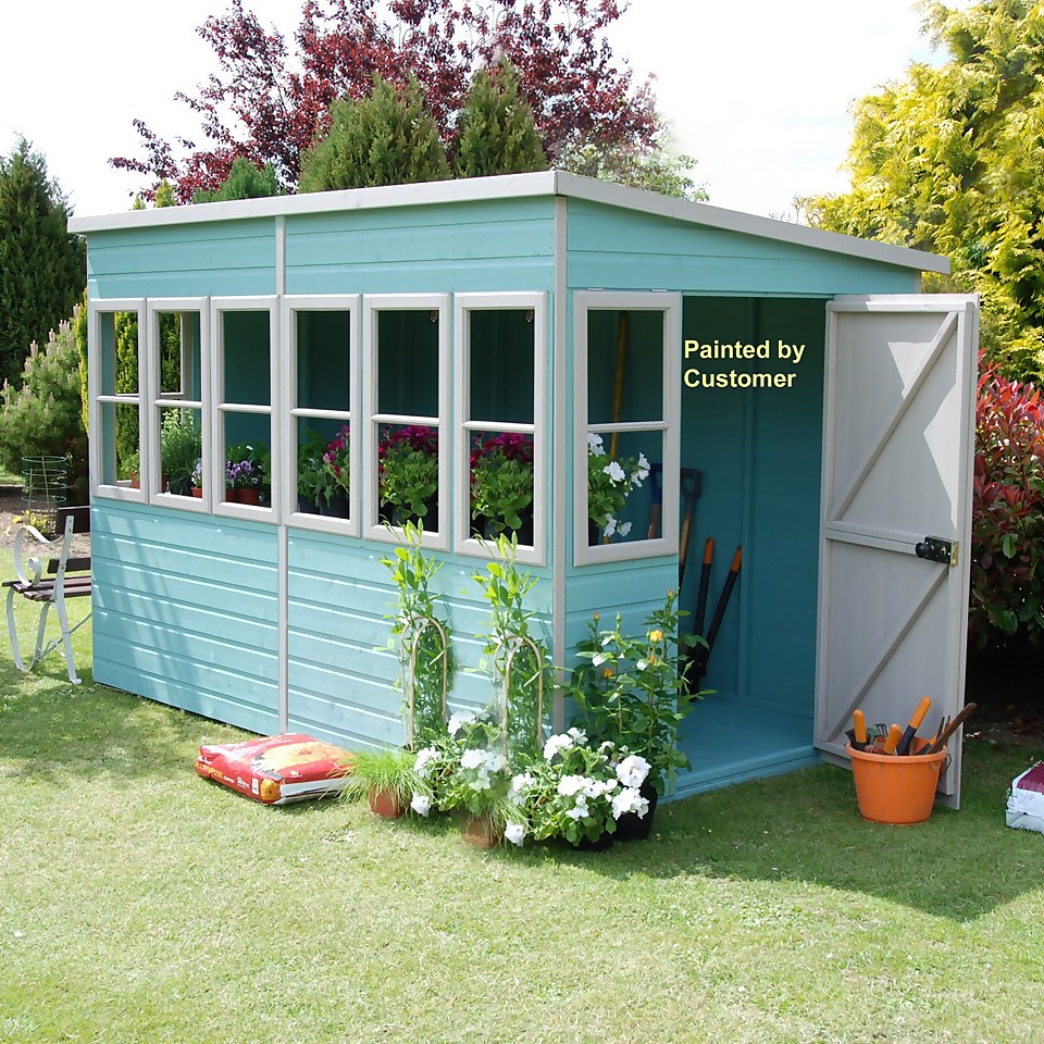 Shire 10 x 8ft Sun Pent shed
