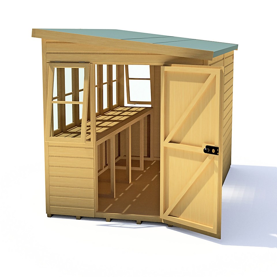 Shire 10 x 6ft Sun Pent Shed
