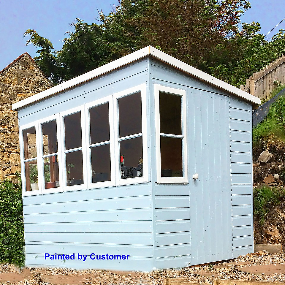 Shire 8 x 6ft Sun Pent Shed - Including Installation