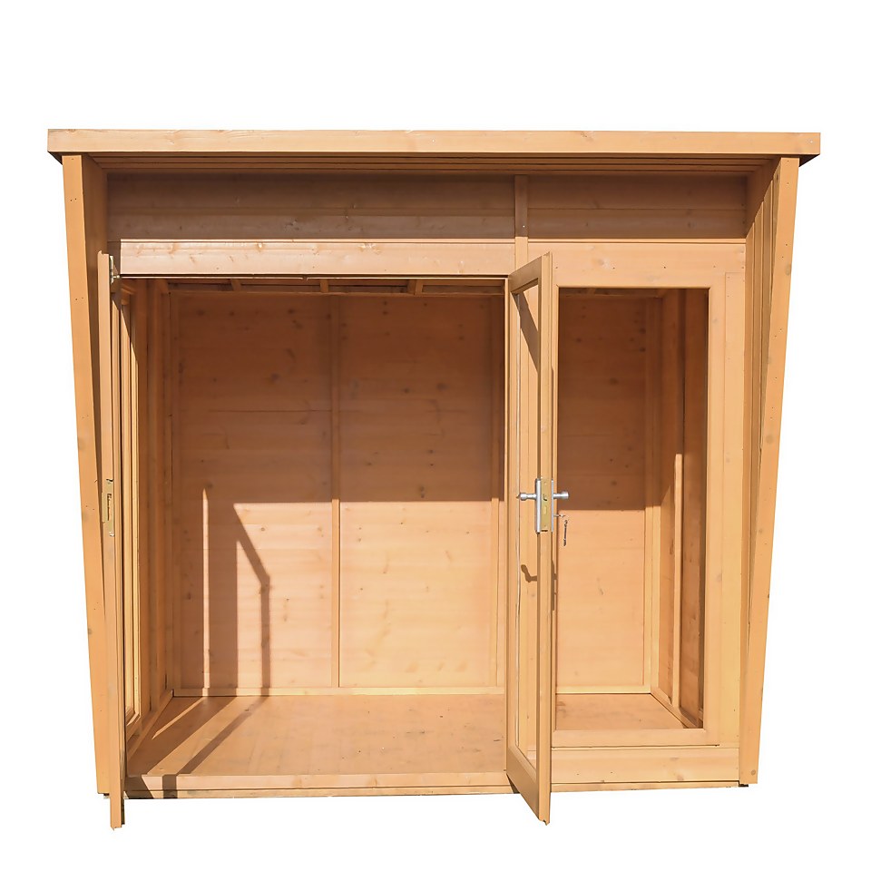 Shire 8 x 8ft Highclere Double Door Summerhouse - Including Installation