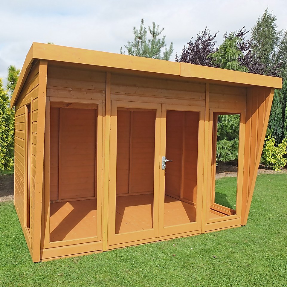 Shire 10 x 10ft Highclere Double Door Summerhouse - Including Installation