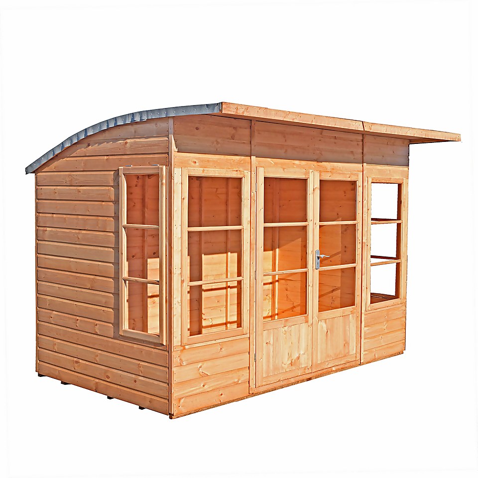 Shire 10 x 6ft Orchid Double Door Summerhouse - Including Installation