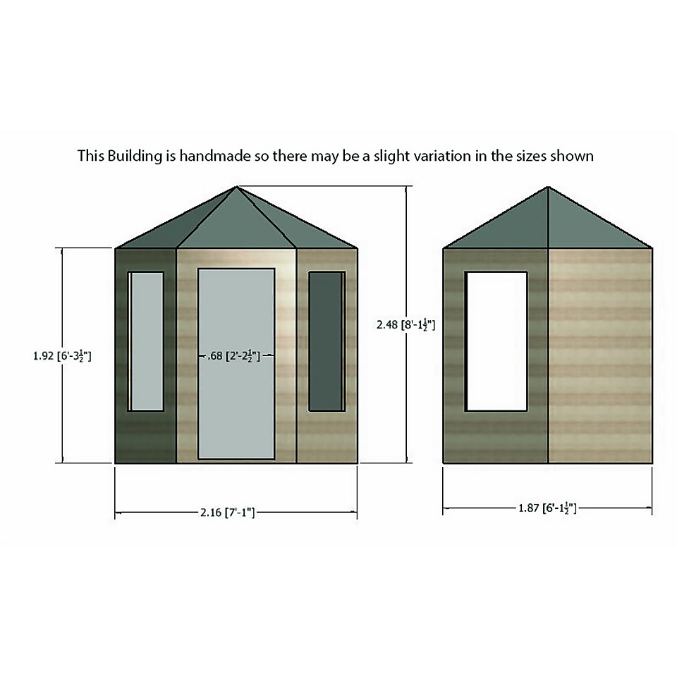 Shire 6 x 6ft Gazebo Summerhouse - Including Installation