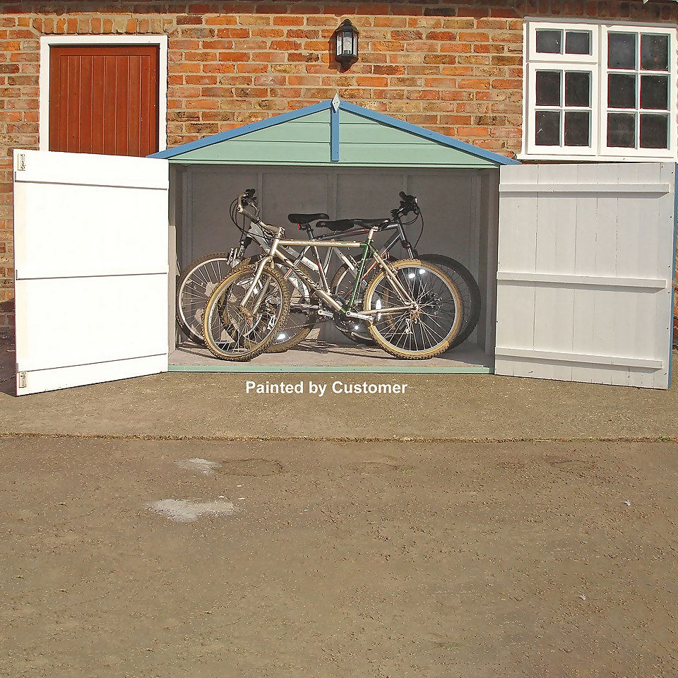 Shire 7 x 3ft Shiplap Double Door Bike Storage