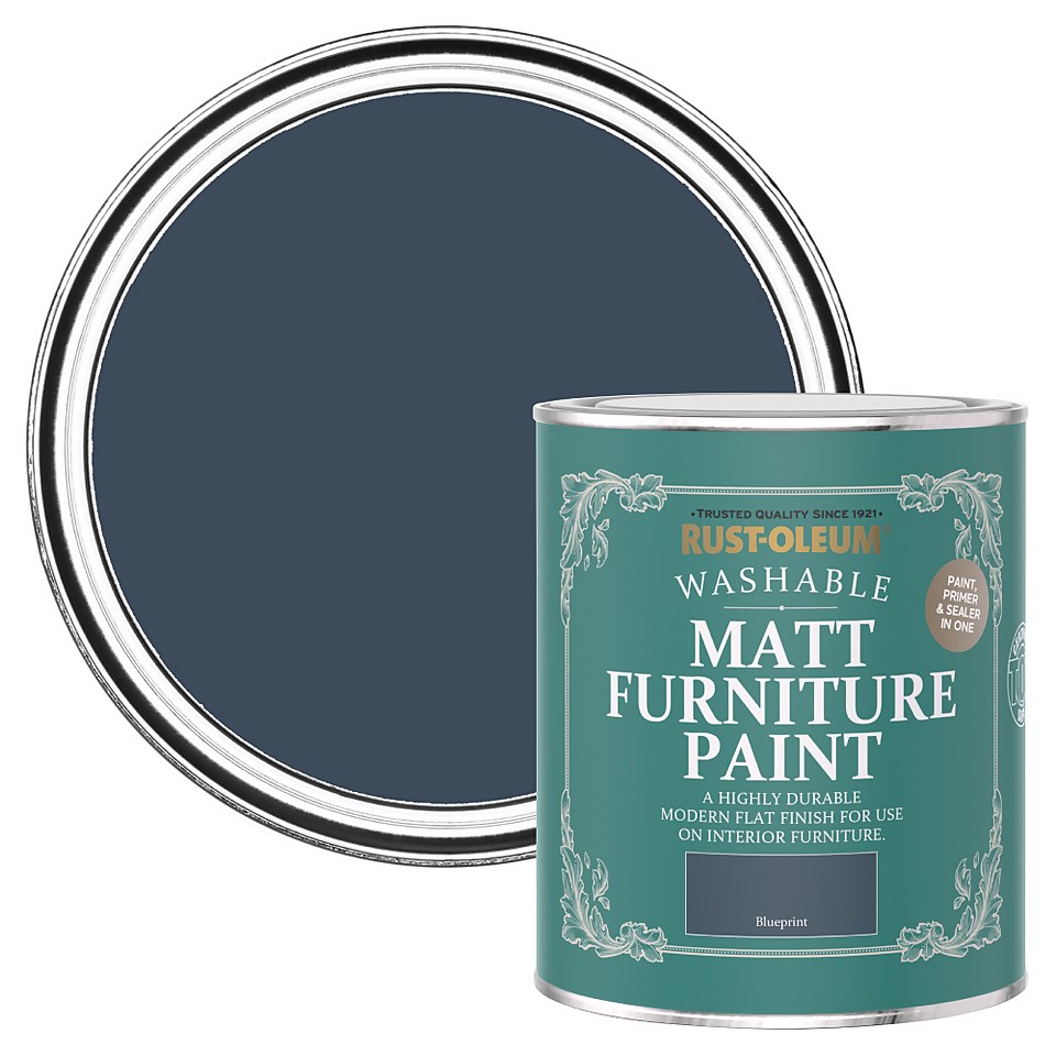 Rust-Oleum Matt Furniture Paint Blueprint - 750ml