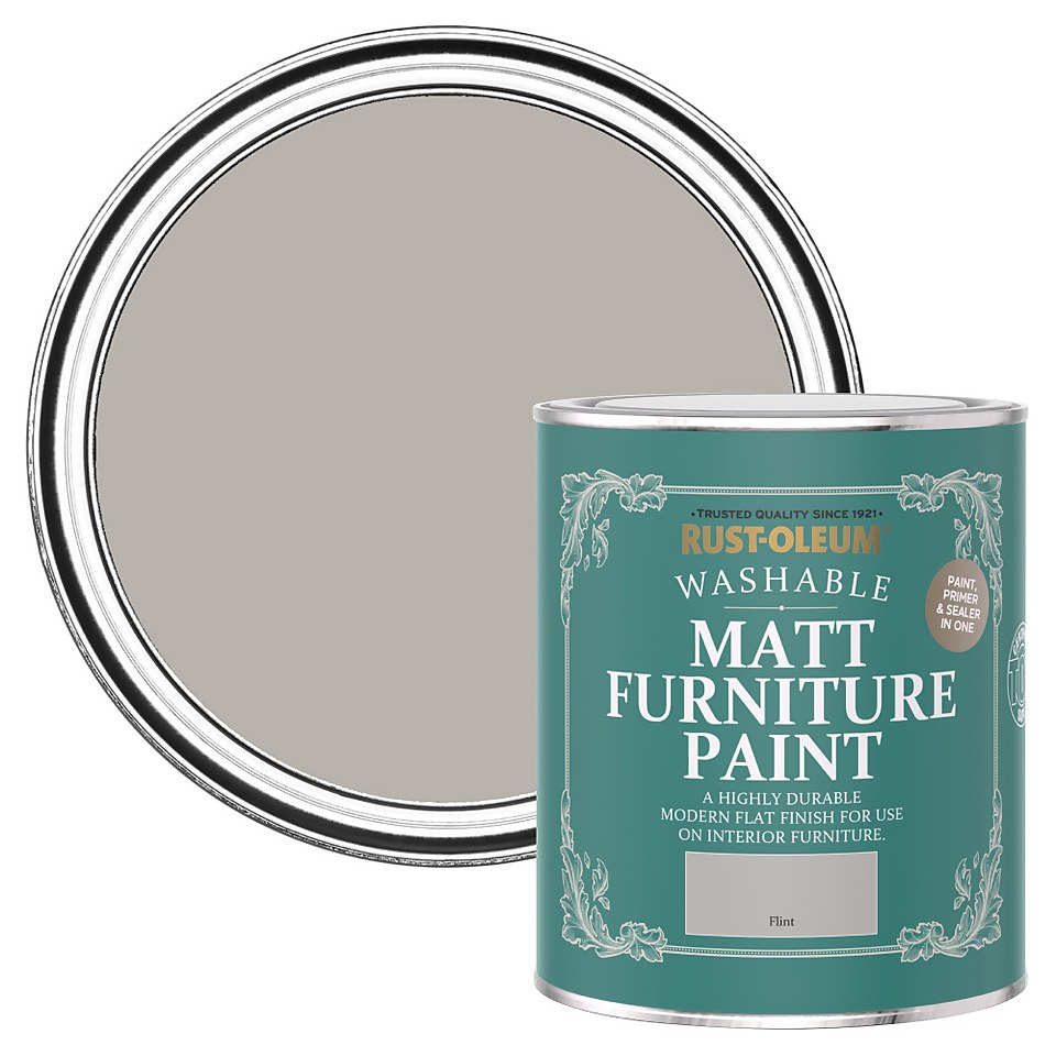 Rust-Oleum Matt Furniture Paint Flint - 750ml