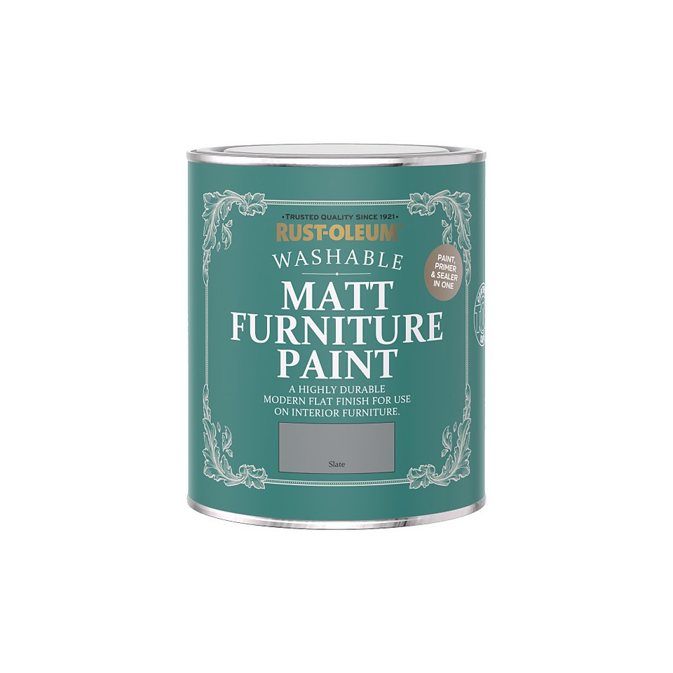 Rust-Oleum Matt Furniture Paint Slate - 750ml