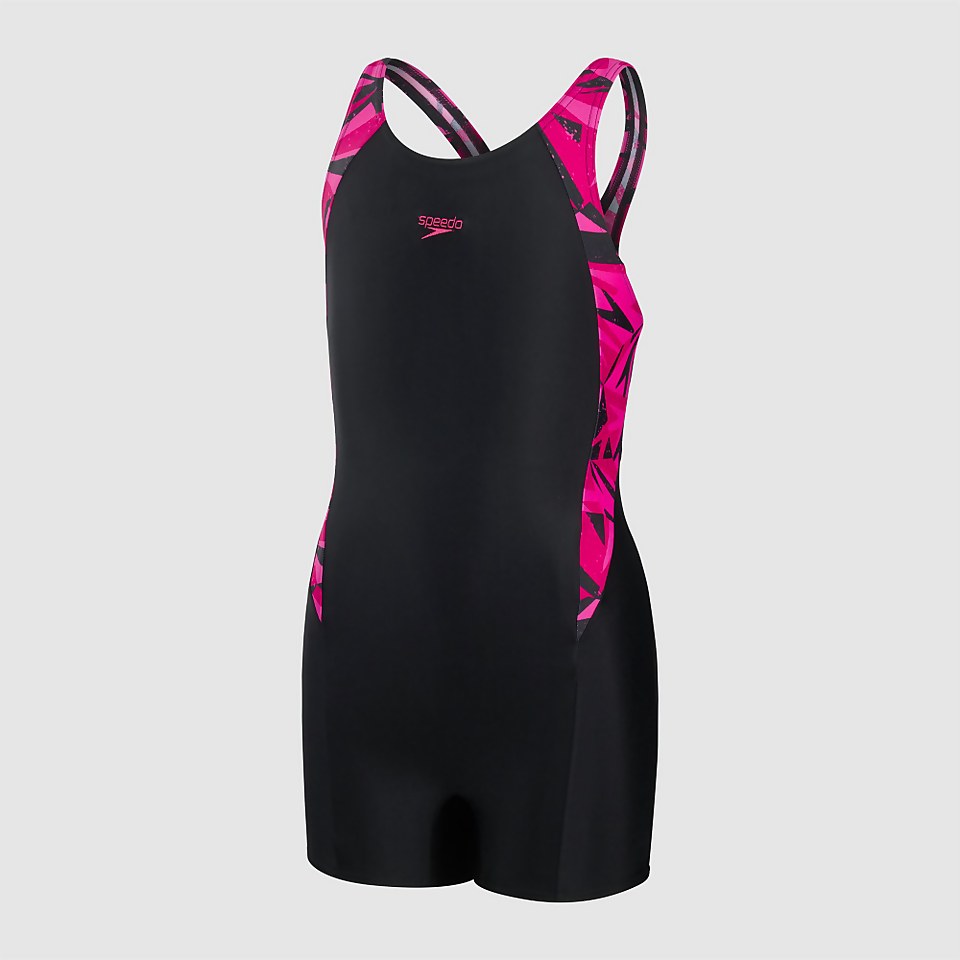 Combishort Fille Hyperboom Splice noir/rose
