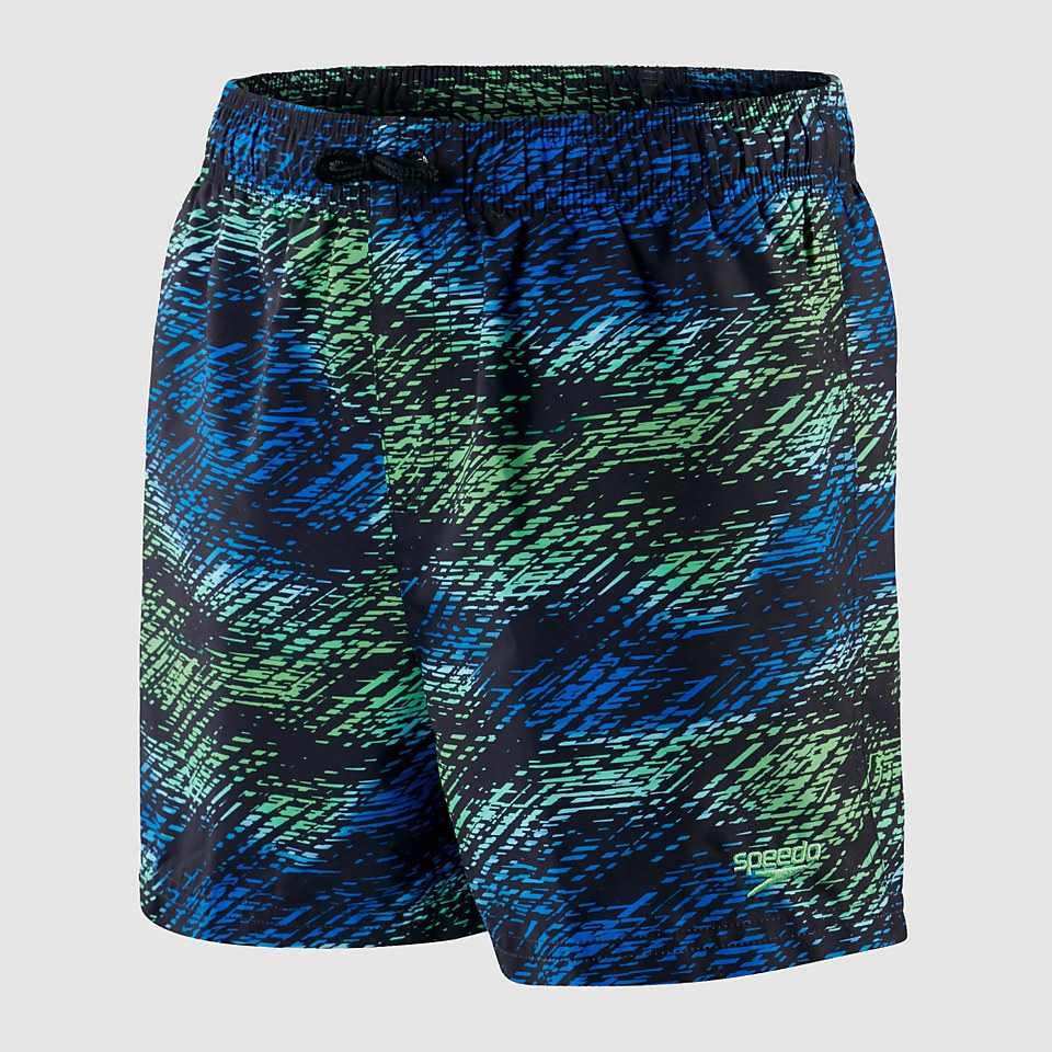 Boys' Printed 13" Watershort Black/Blue