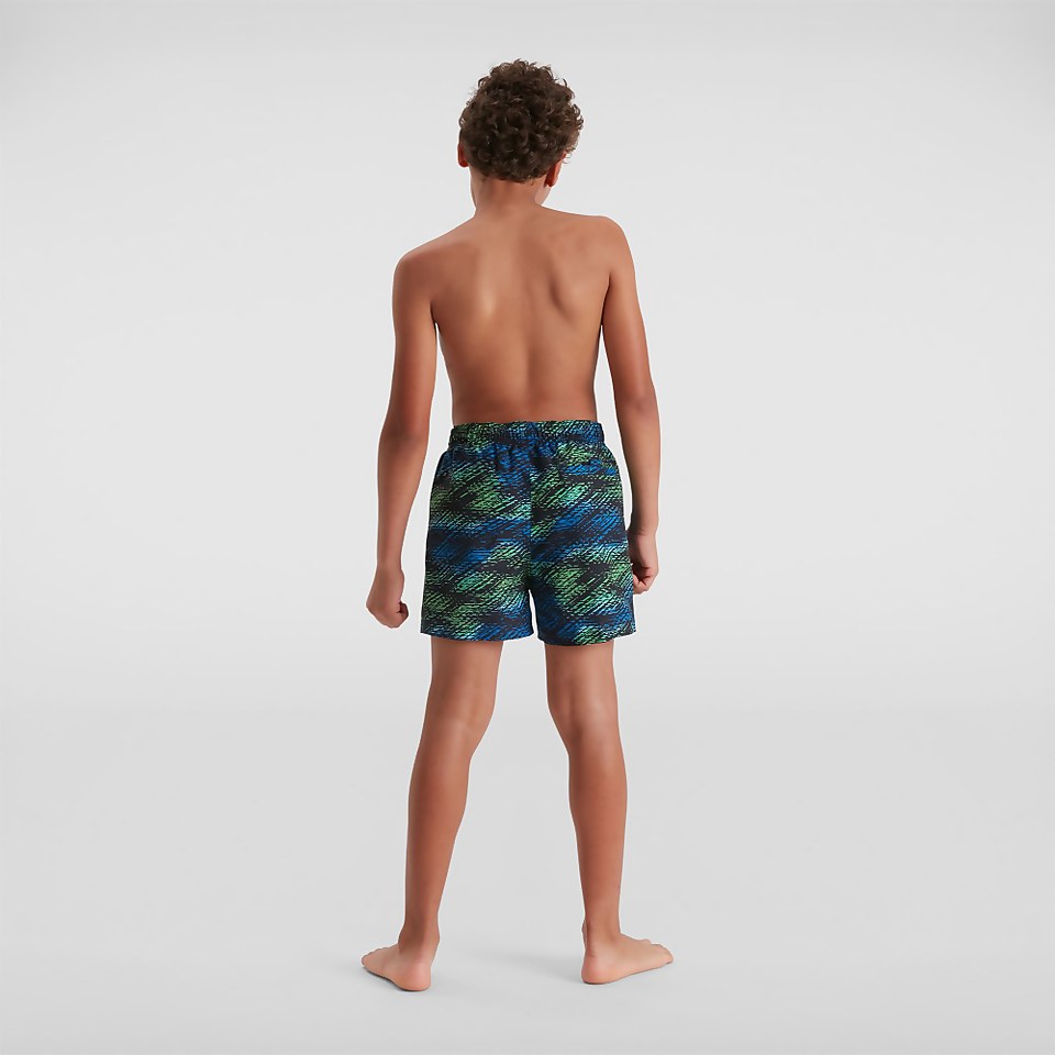Boys' Printed 13" Watershort Black/Blue
