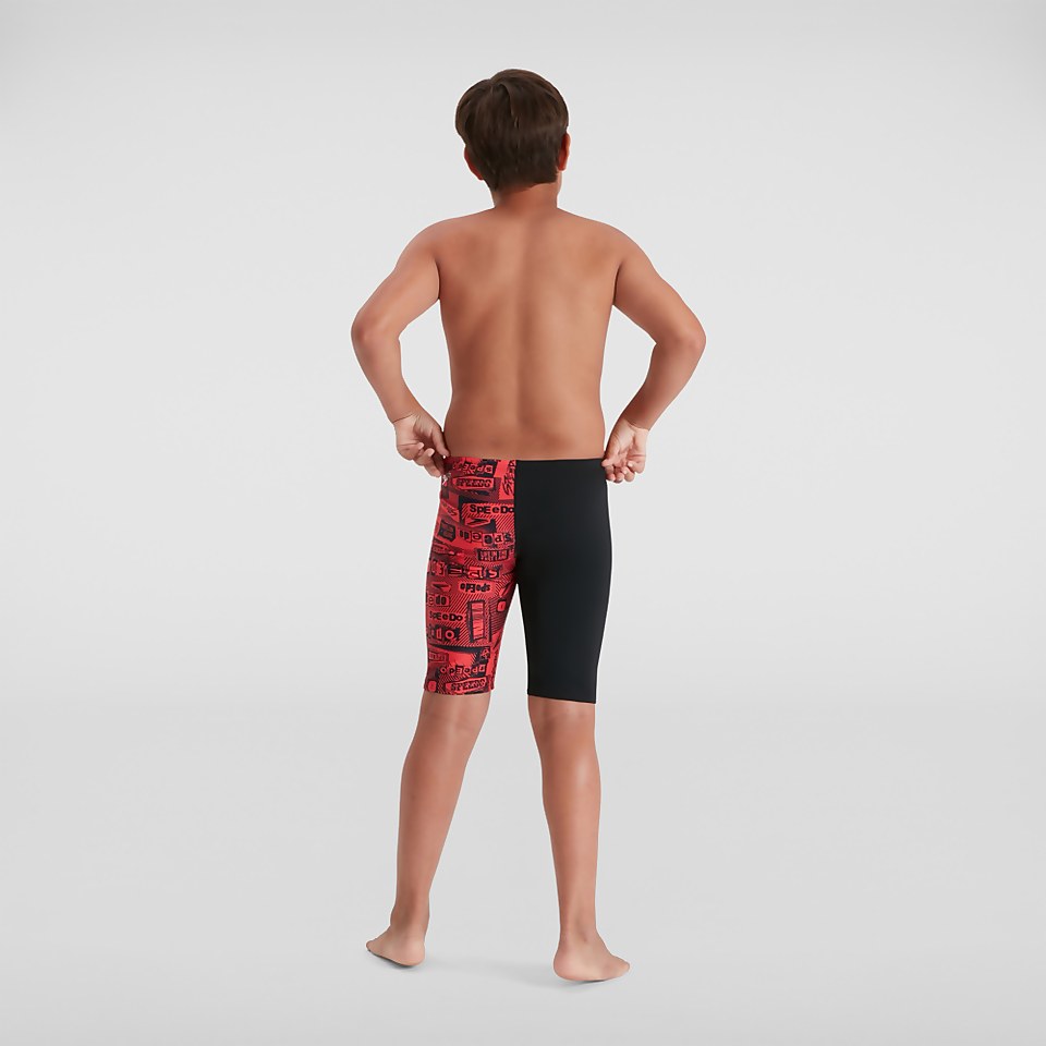 Boys' Allover Jammer Black/Red