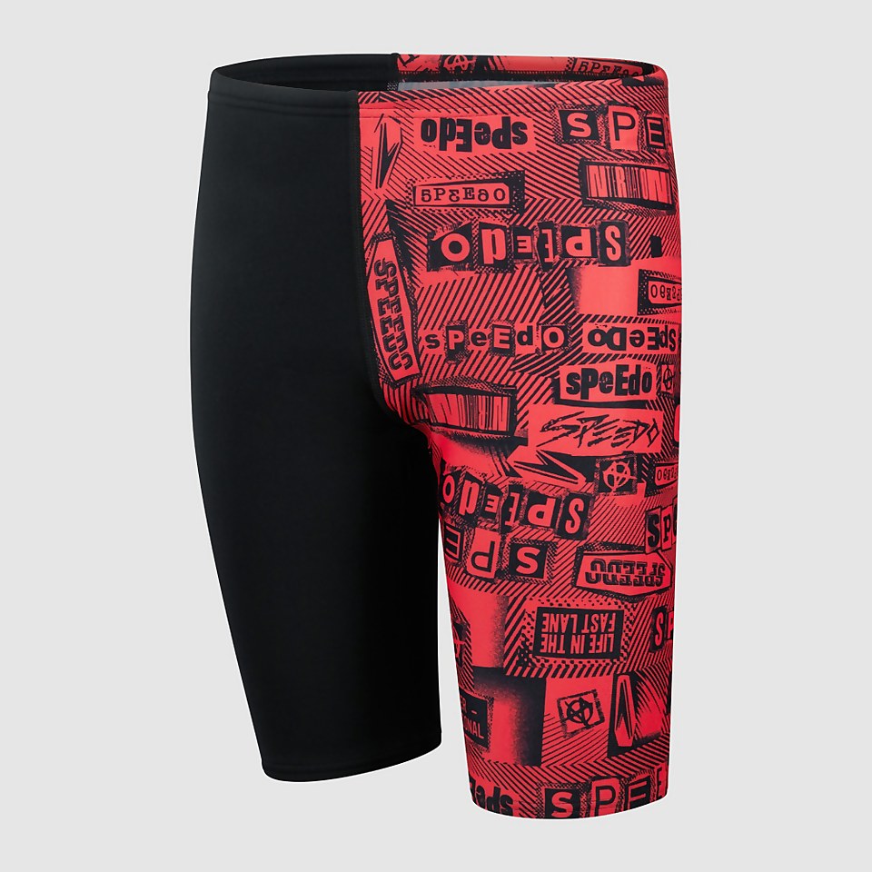 Boys' Allover Jammer Black/Red