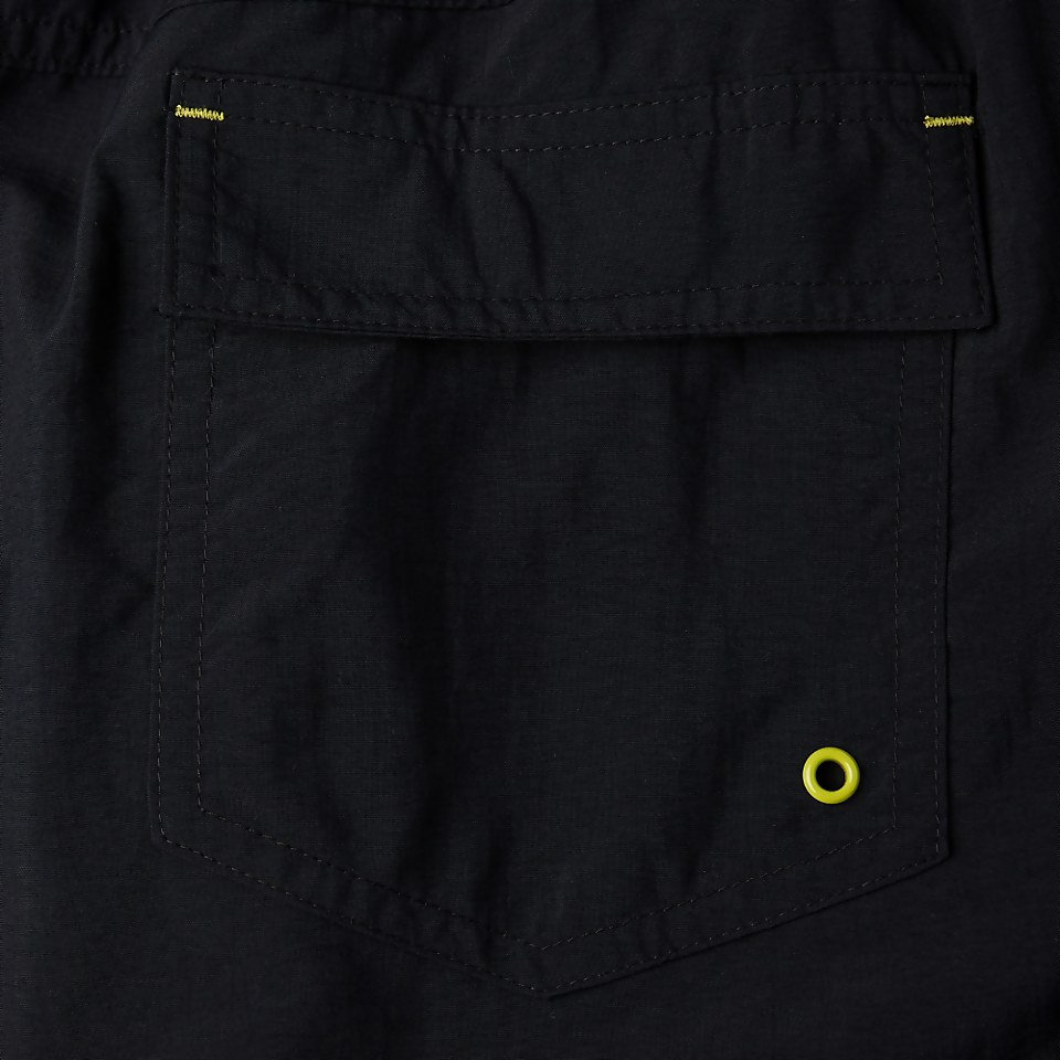 Men's Boom Logo 16" Swim Short Black/Green