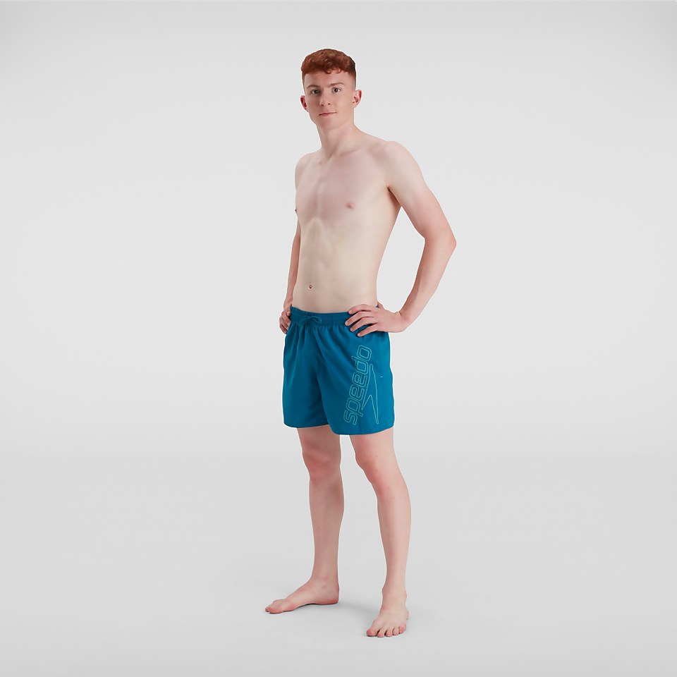Men's Boom Logo 16" Swim Short Blue