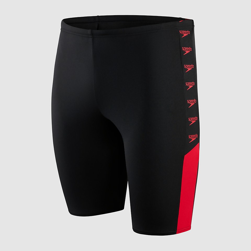 Men's Boom Logo Splice Jammer Black/Red
