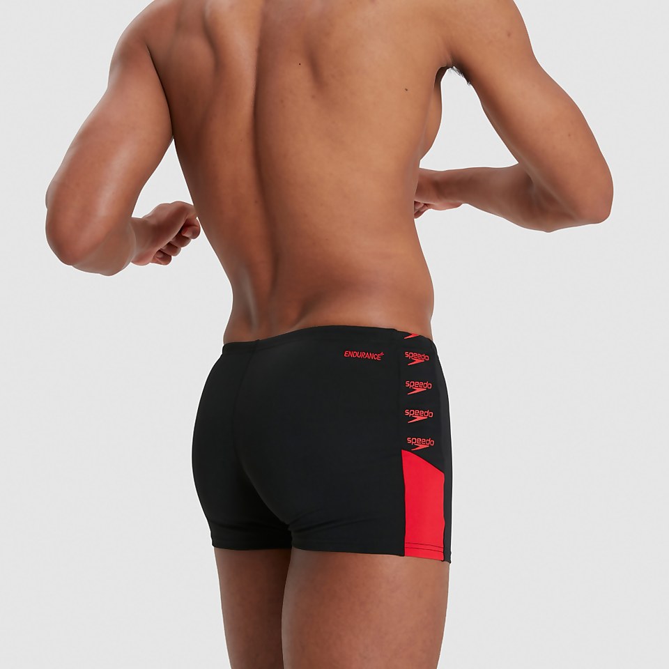Herren Boom Logo Splice Aquashort Schwarz/Rot