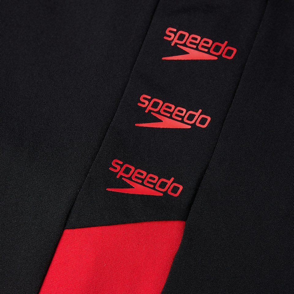 Herren Boom Logo Splice Aquashort Schwarz/Rot