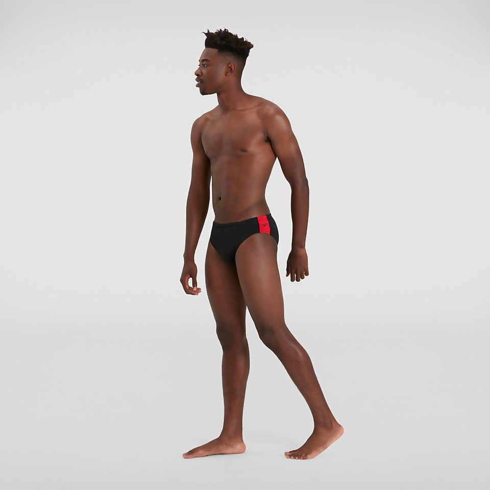 Men's Boom Logo Splice 7cm Brief Black/Red