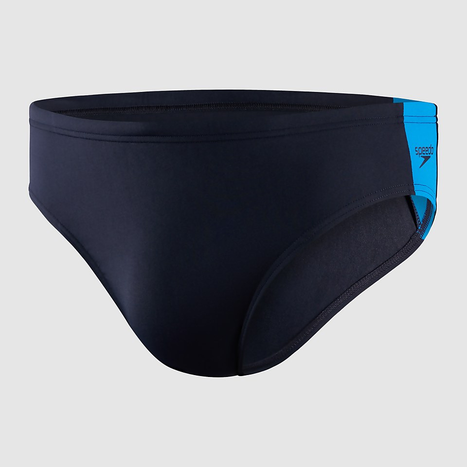 Men's Boom Logo Splice 7cm Brief Navy/Blue