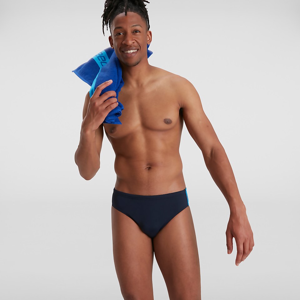Men's Boom Logo Splice 7cm Brief Navy/Blue