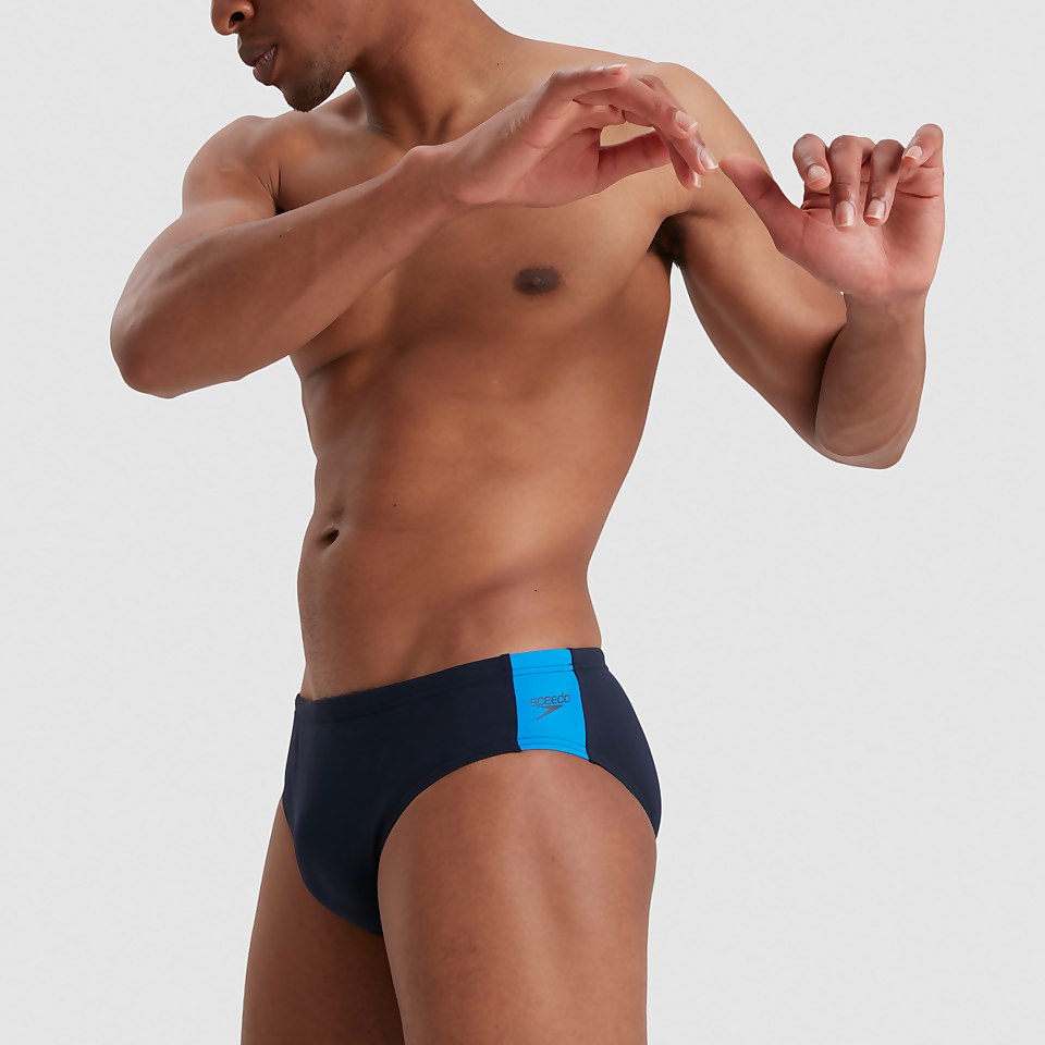 Men's Boom Logo Splice 7cm Brief Navy/Blue
