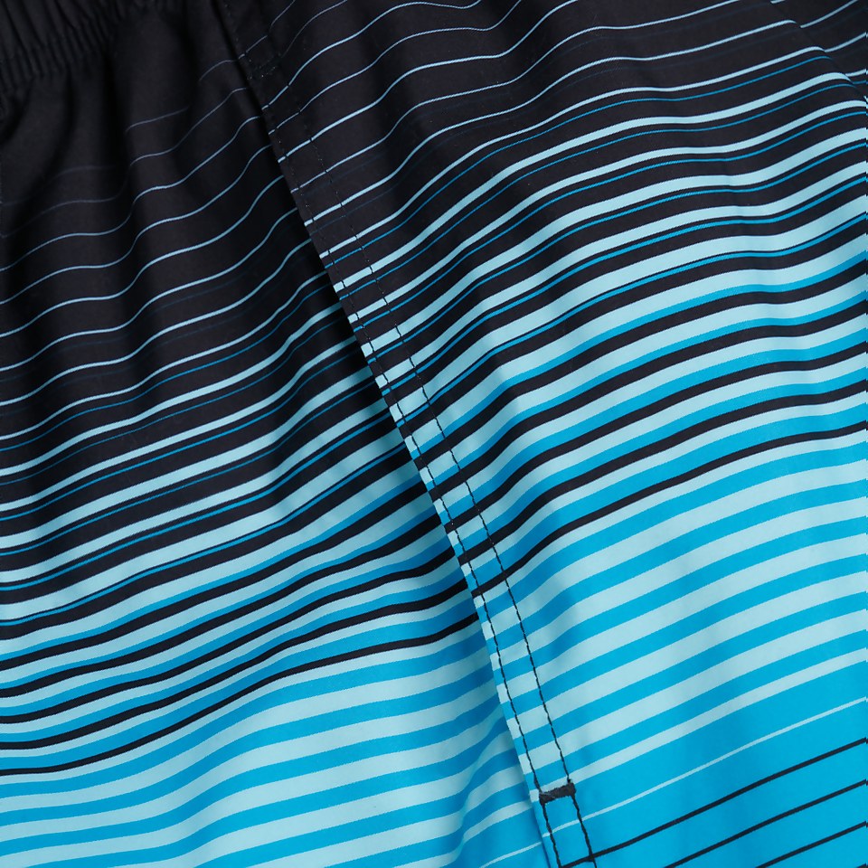 Men's Print Leisure 16" Swimshort Black/Blue