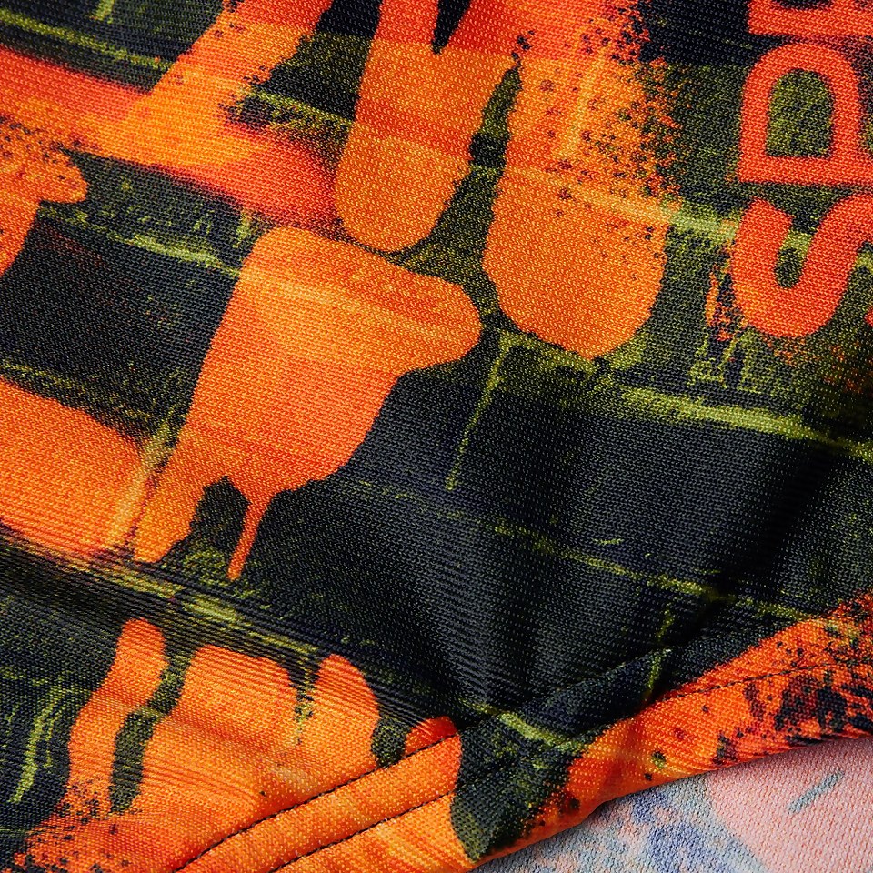 Men's Allover 17cm Brief Orange/Green