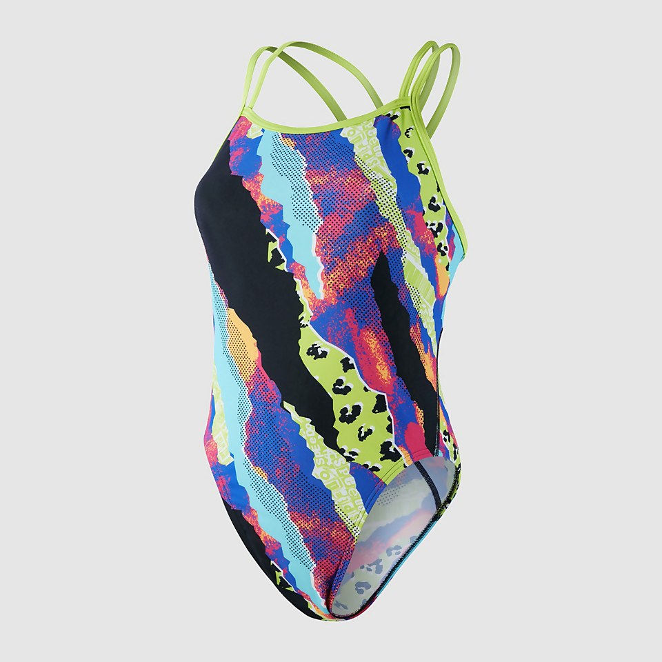 Maillot de bain Femme Allover Starback noir/vert