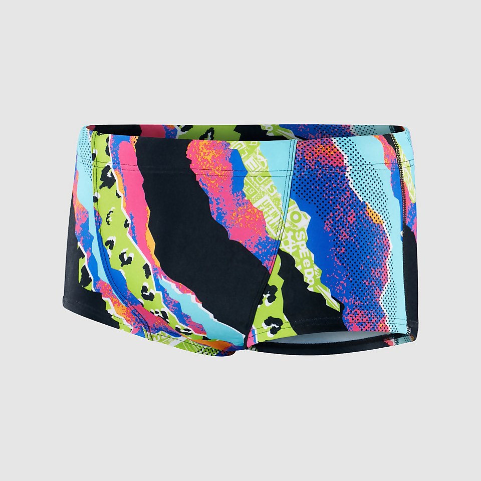 Men's Allover V-Cut 17cm Brief Black/Green